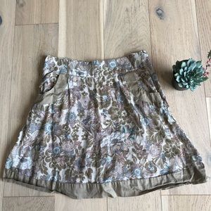 Violet Size Small 100% Cotton Skirt Floral